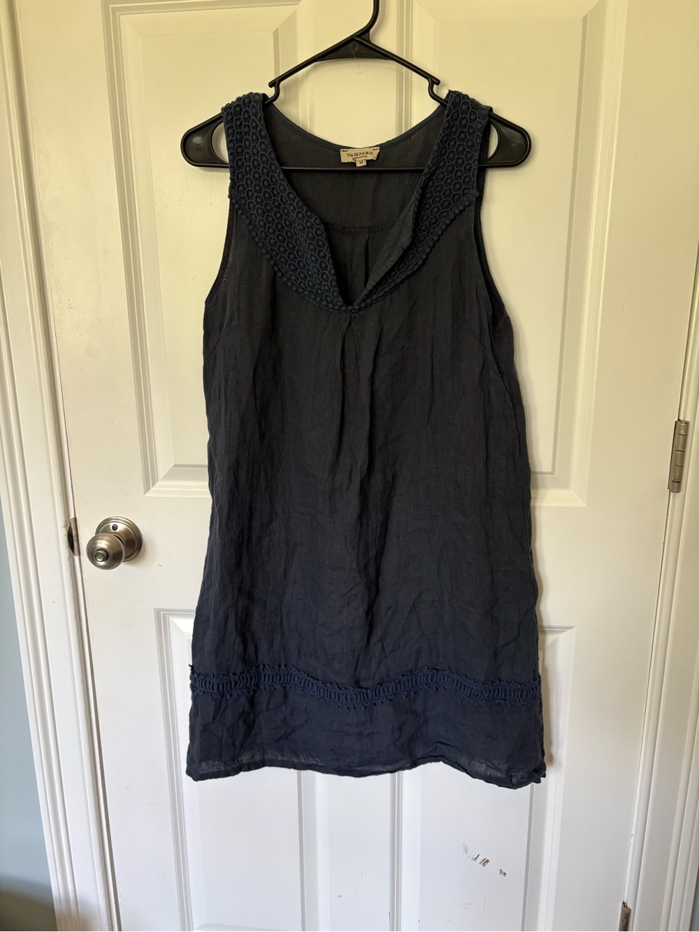 Vintage Natural Fibers Summer Beachy Boho Granola Tunic Via Signoria Midi Dress